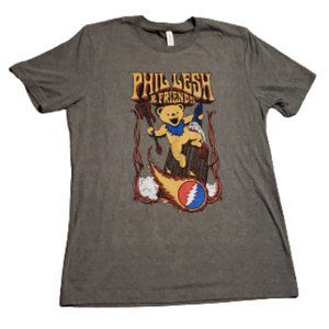 Bella Canvas Phil Lesh & Friends Greatful Dead T-Shirt Gray Women's L Pre-owned